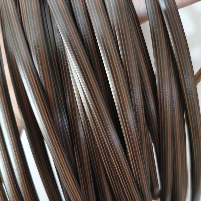 

500g 8mm Embossing Coffee Stripes Flat Synthetic PE Rattan Material Weaving Cane For Knit Repair Home Furniture Chair Table Sofa