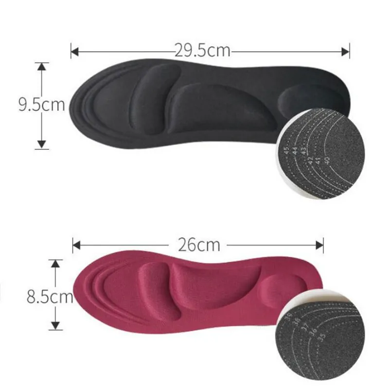 4D Memory Foam стельки Плоскостопие забота о ногах подошва обуви ортопедические