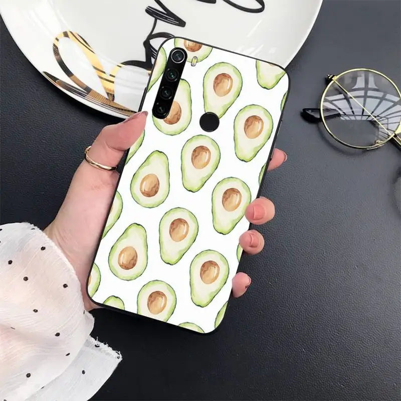 

Fruit Avocado Cute Anime Cartoon Phone Case For Xiaomi Redmi 7 8 9t a3Pro 9se k20 mi8 max3 lite 9 note 9s 10 pro