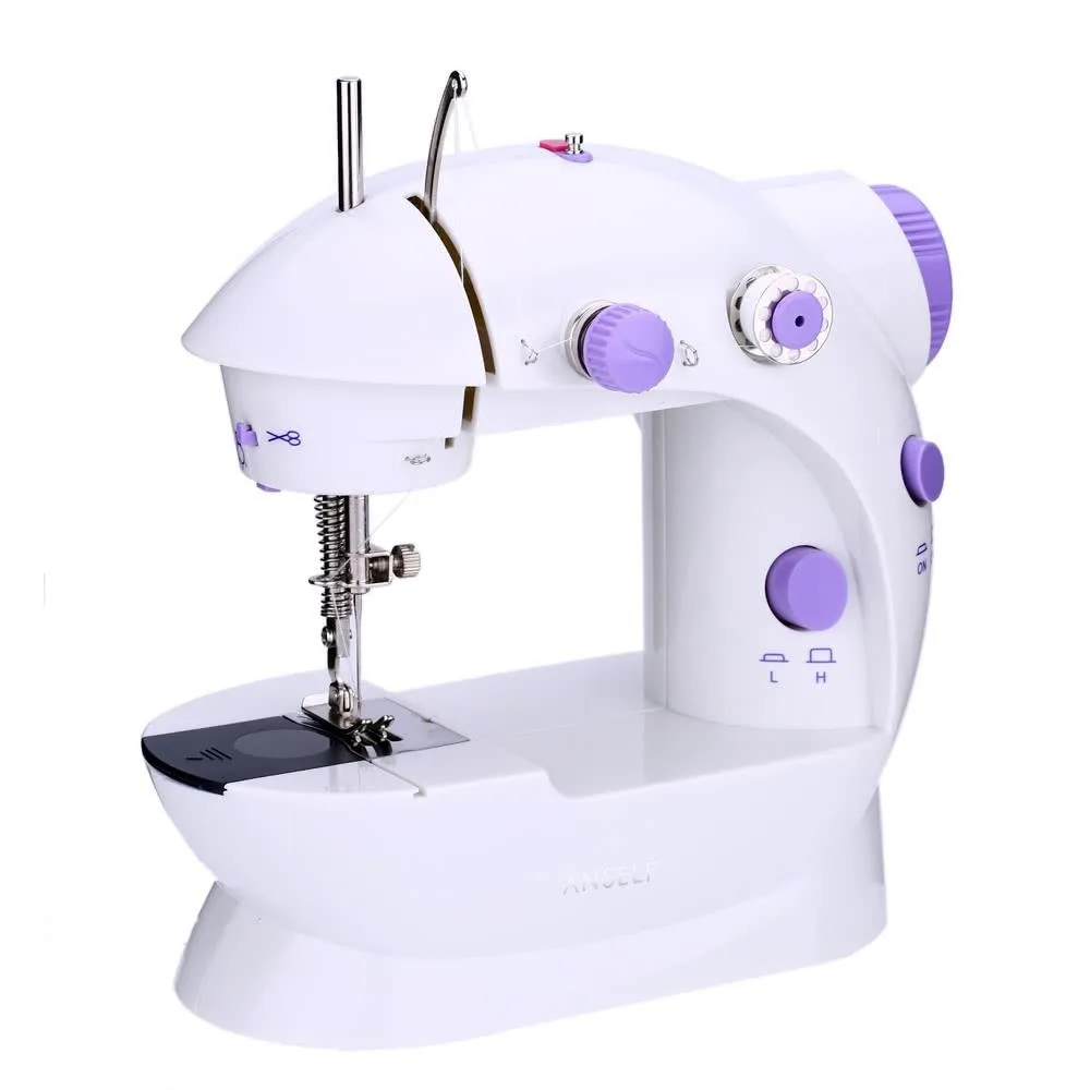 Electric Mini Sewing Machine With Pedal Portable Handheld Stitch Adjustable Speed Charge Battery Funtion | Дом и сад