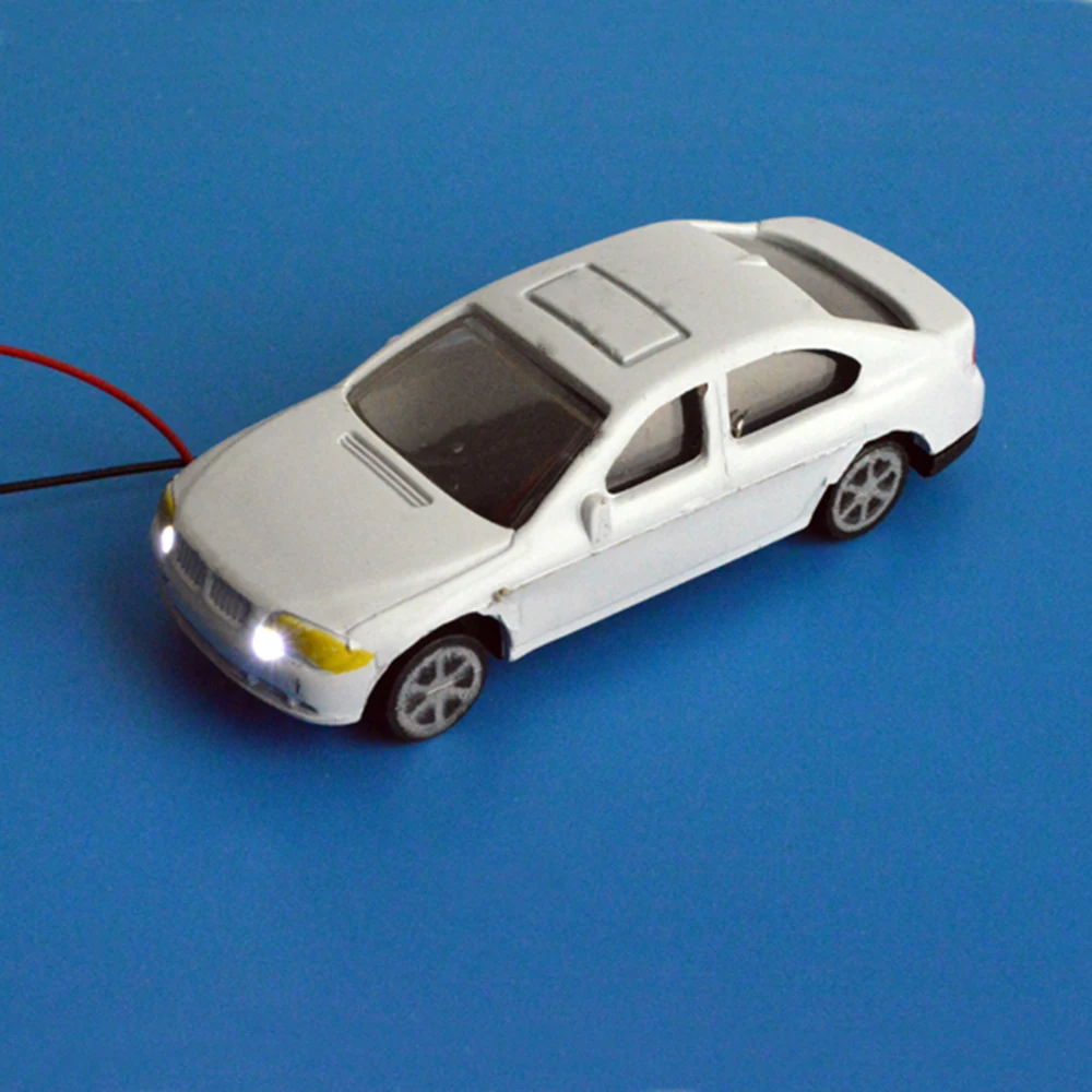 Хо масштабная модель поезда автомобилей 20 штук светильник автомобиля 1: 75 весы для архитектуры напряжение: DC 12v