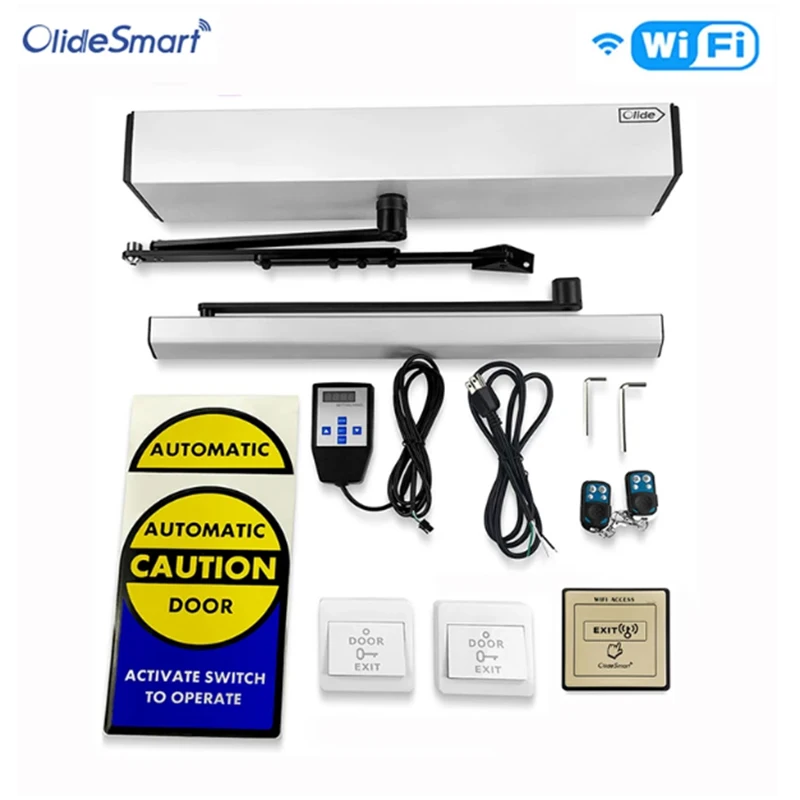 

Olide Smart Automatic Swing Door Opener with Wifi Switch, Phone APP Alexa/Echo Workable
