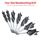 Набор сверл по дереву, быстрорежущий шнек с шестигранным хвостовиком 10-25 мм для столярных работ