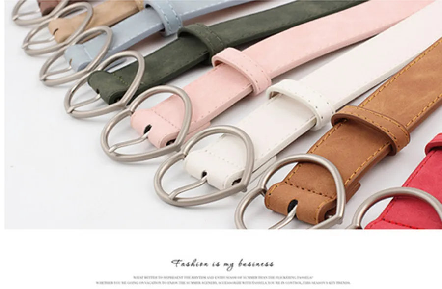 Новинка женский ремень из искусственной кожи сплав персик сердце пряжка на день