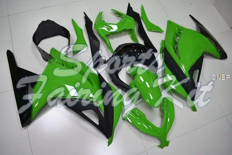 Body Kits for EX300 2013 - 2017 Green Black Abs Fairing EX 300 Ninja 2016 Bodywork Kawasaki Zx300r 13 14 | Автомобили и мотоциклы