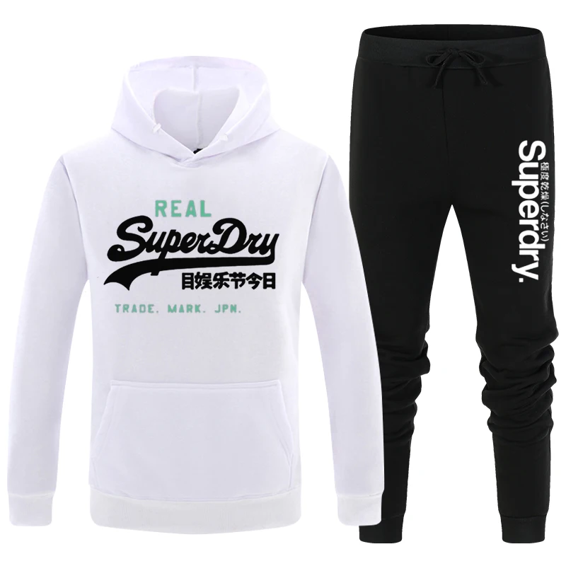 

Spring And Autumn Men's Fitness Hooded Trousers Sportswear Suits Men And Women Sportswear Fitness Training Hoodies Sweatshirts