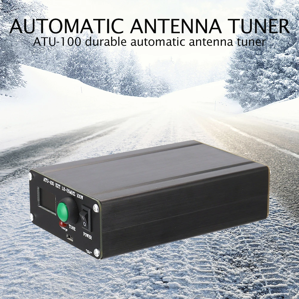 

Plastic ATU-100 100W 1.8-55MHz 0.96 inch Automatic Antenna Tuner with Shell