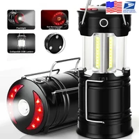 zk20 dropshipping rechargeable 4 modes two way camping lantern flashlight hook of hanging perfect for camping hiking