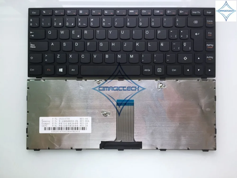 Новинка для lenovo G40 g40-30 g40-45 G40-70 G40-75 G40-80 n40-70 n40-30 Flex 2 SP испанская клавиатура для ноутбука teclado с рамкой