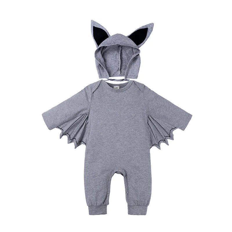 

Baby Boys Cute Cartoon Style Onesies Toddler Halloween Party Hooded Jumpsuits Infant Climbing Clothes New Born Clothing