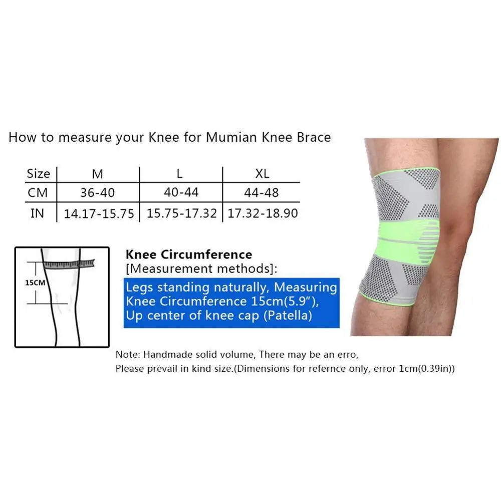 2019 Новый Стиль Лоскутные наколенники поддерживающие спортивные Нейлоновые