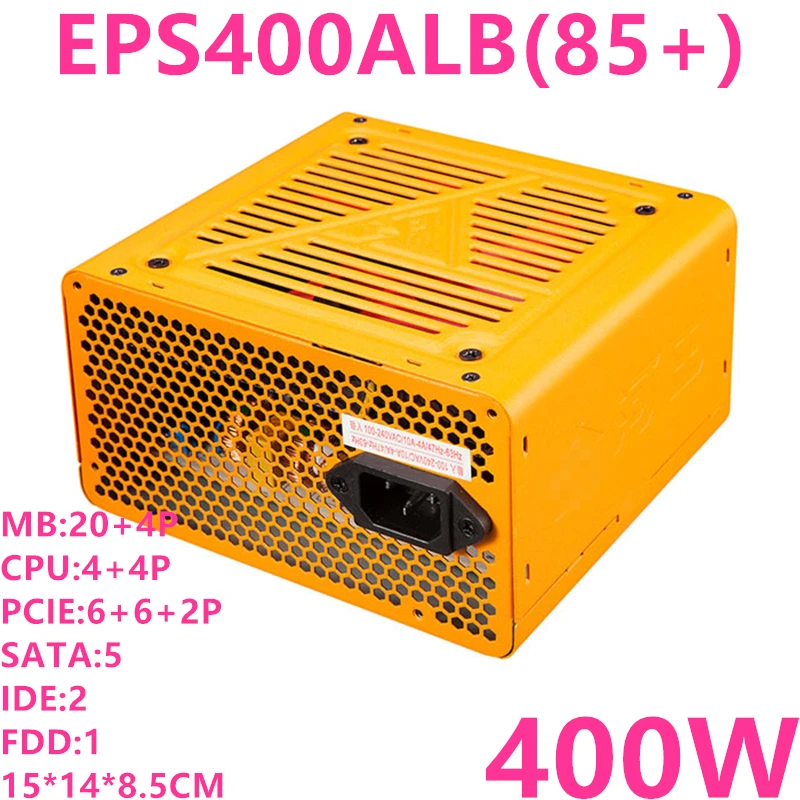 

New Original PC PSU For Golden Field Brand Sabre 580 Mute Host Power Supply Rated 400W Peak 500W Power Supply EPS400ALB(85+)