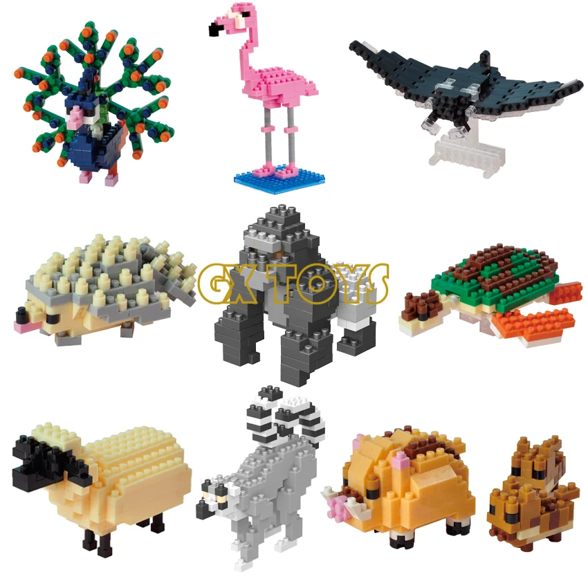 Wisehawk Micro Building Block Educational Toy Animal Brick Gift Cartoon For Children Diamond Particle
