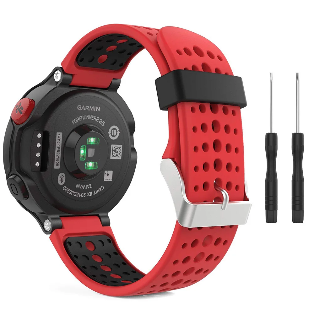 Силиконовый ремешок для наручных часов Garmin Forerunner 235/230/220/620/630/735/735XT/235Lite часы Спорт