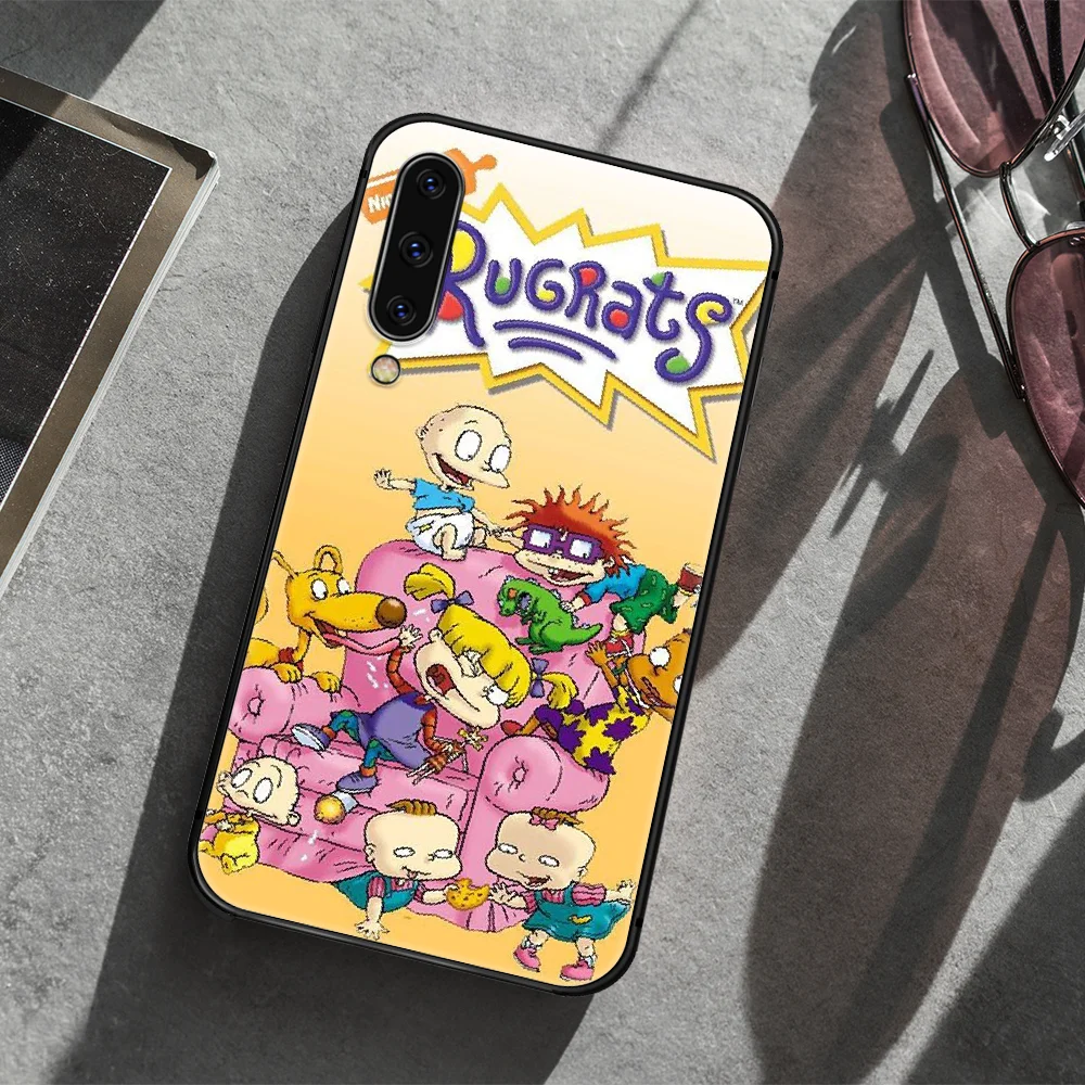 

cartoon Rugrat funny Phone Case Cover For Samsung Galaxy A10 A11 A20 E A21 A30 A40 A41 A50 A51 A70 A71 A81 S 4G 5G black