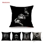 Черный Элегантный Сексуальный Обнаженный женский модный женский домашний декоративный чехол для дивана и подушки в скандинавском стиле современное искусство сексуальный льняной чехол для подушки Чехол