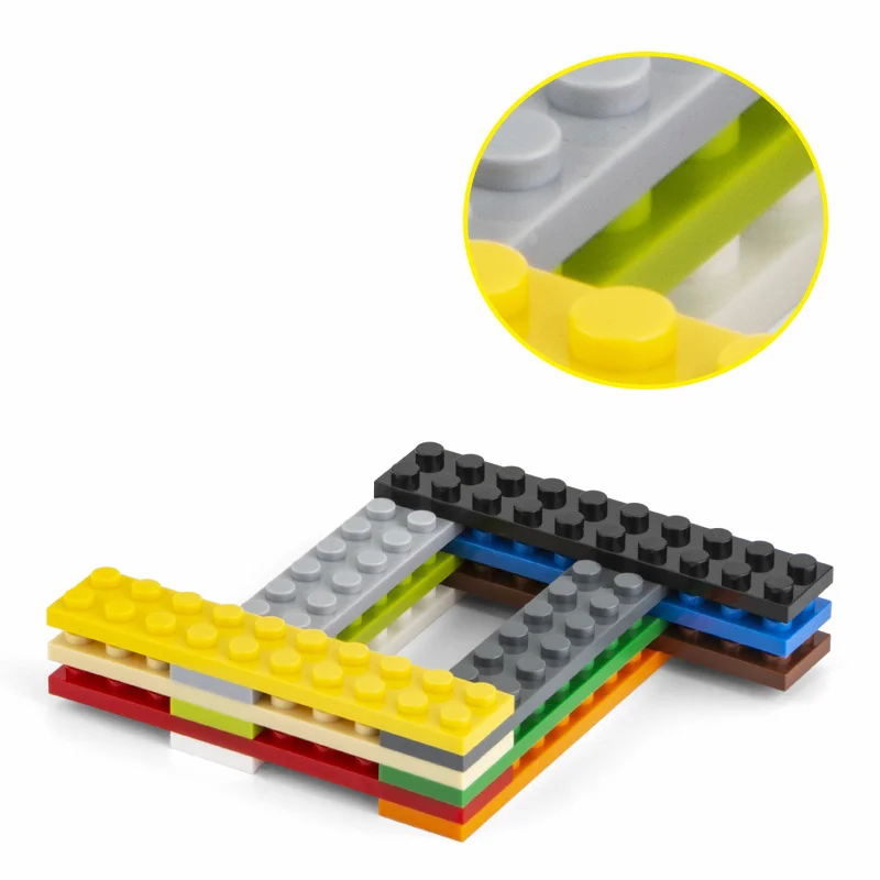 10Pcs Small Particle 3832 2x10 Plate Building Block Flat DIY Parts Buildmoc Compatible Assembly Creative Gift Toys - купить по