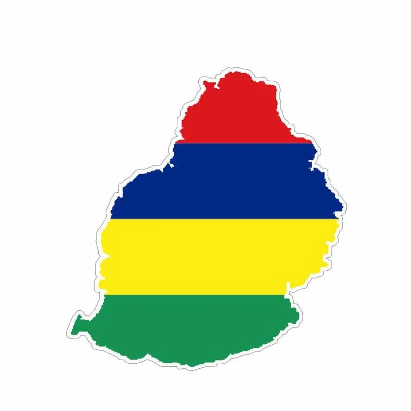 

Mauritius Map Flag Car Sticker Accessories Modeling Car Sticker Exterior Accessories Supplies 10cm*10.7cm