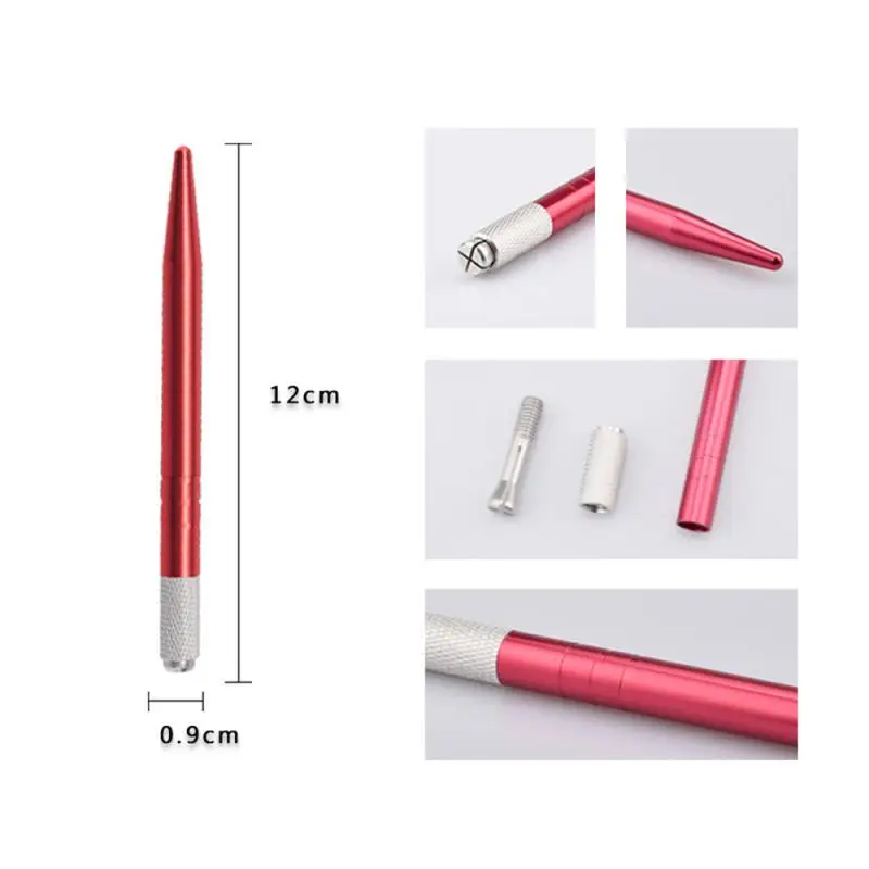 

New 1PC Fashion Professional Stainless Steel Aluminum Microblading Eyebrow Tattoo Pen Tool For Manual Permanent Makeup TSLM1