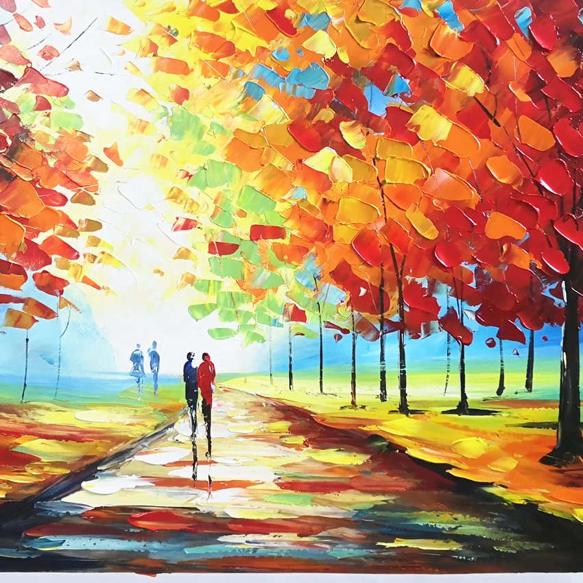 Пейзаж масляная живопись на холсте текстурированный Реферат Современная