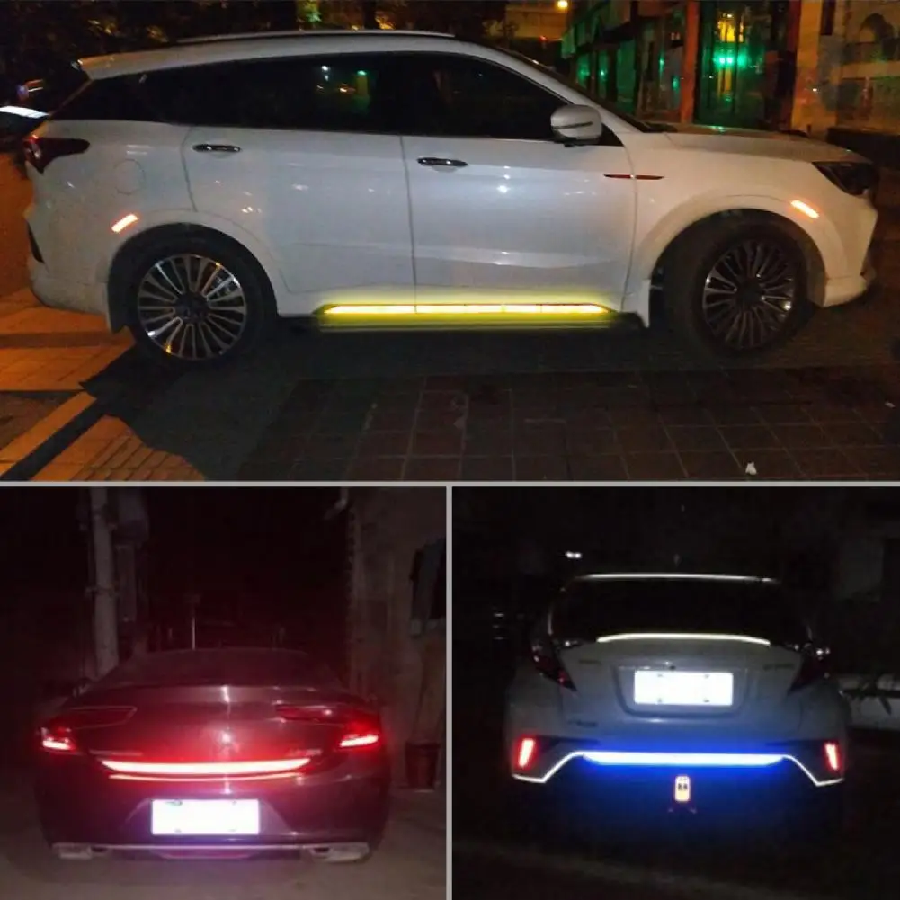 5Pcs/Set Long Service life Reflective Sticker Stylish Protective Waterproof Car Body Tape for Vehicles Accessorie | Автомобили и