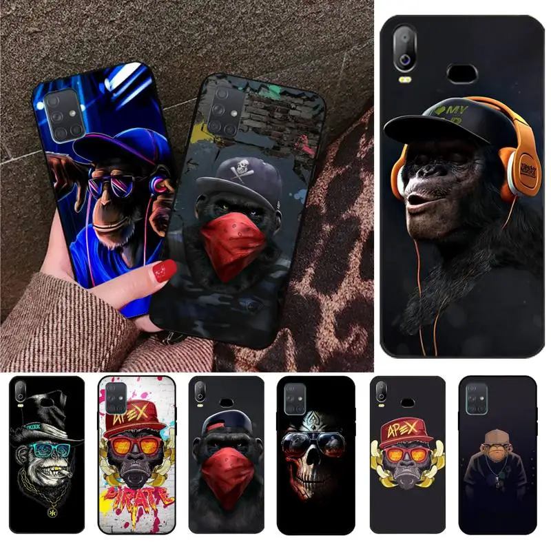

Stylish orangutan monkey Cover Black Soft Shell Phone Case For Samsung A10 A20 A30 A40 A50 A70 A80 A71 A51 A6 A8 2018