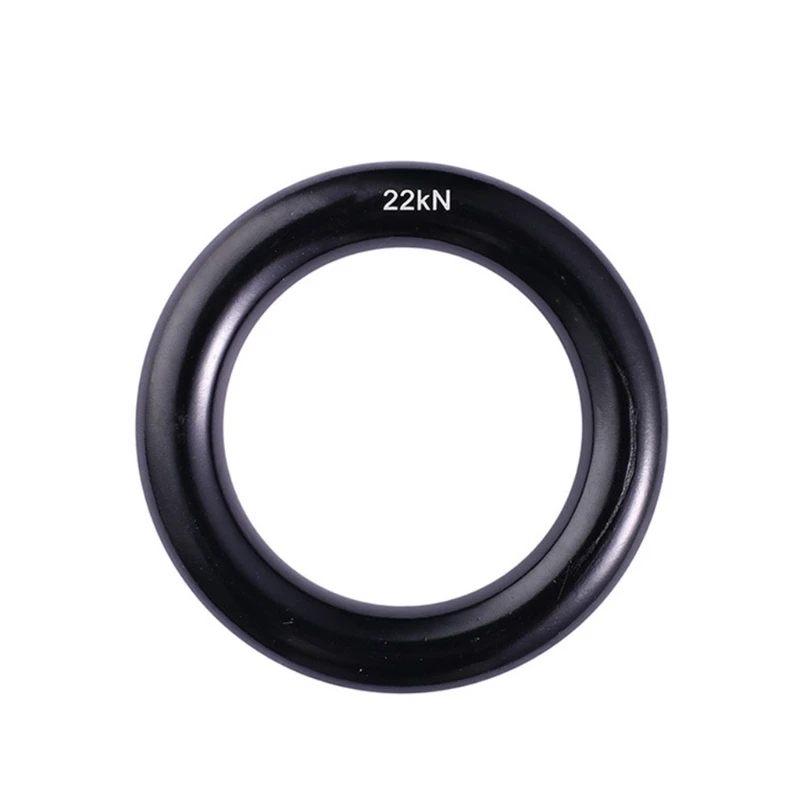 

High Quality 22KN Outdoor Rock Climbing Safety Belt Connection Ring Mountain Climbing O-ring Aluminum Rappel Hammock