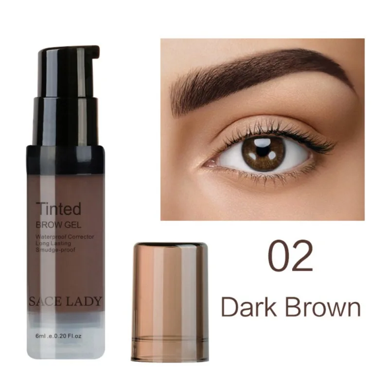 Оптовая продажа 3 вида цветов водостойкая краска тушь для бровей крем Гель Макияж