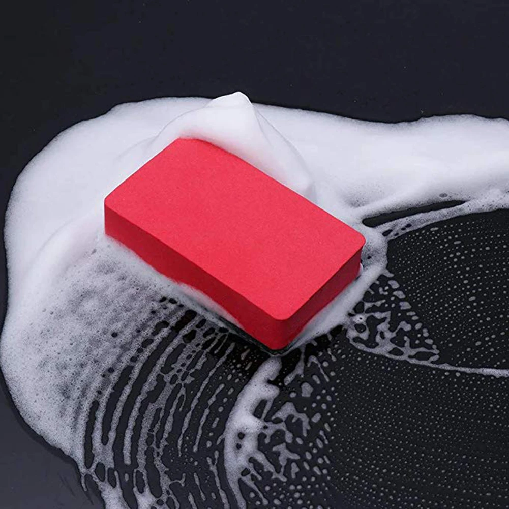 

1Pcs Car Cleaning Clay Car Wash Mud Cleaning Sponge Magic Car Cleaning Clay Bar Car Detail Cleaning Care Washing Tool Red