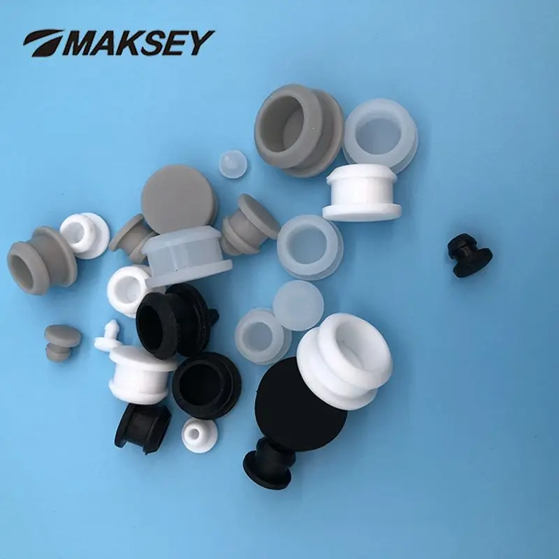 Круглые резиновые пробки MAKSEY, силиконовая вилка 12,5 мм, 13 мм, 13,5 мм, 14 мм, 15 мм, пластиковый круглый вкладыш, заглушка из ПВХ