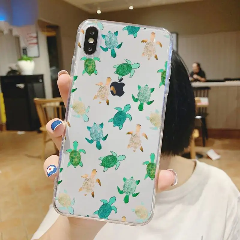 Прозрачный чехол для телефона с кроликом динозавром собакой пандой