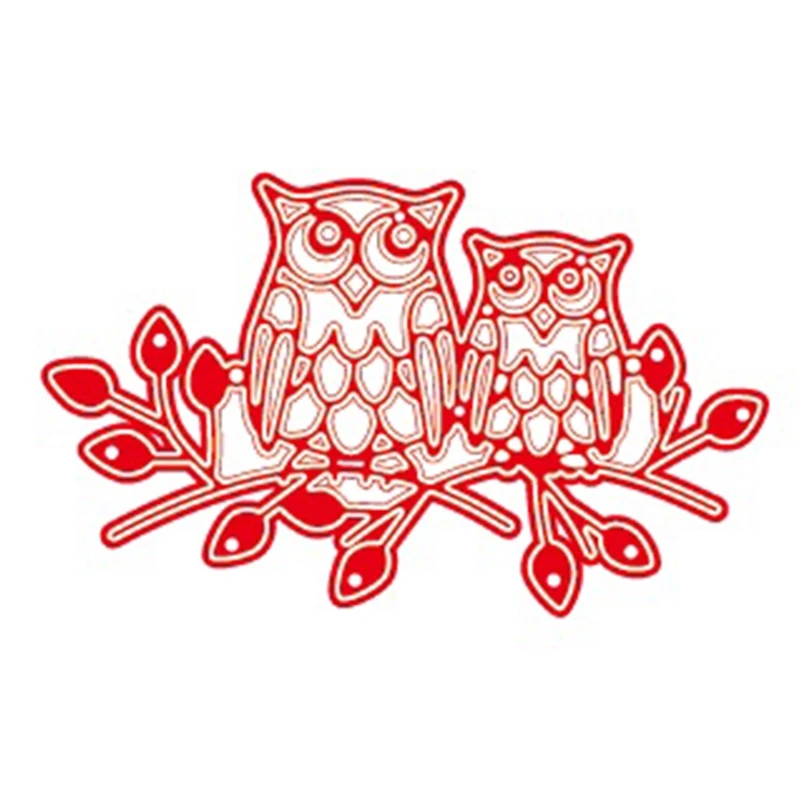 

Owls Metal Cutting Dies Stencil DIY Scrapbooking Album Paper Card Template Mold Embossing Craft Decoration