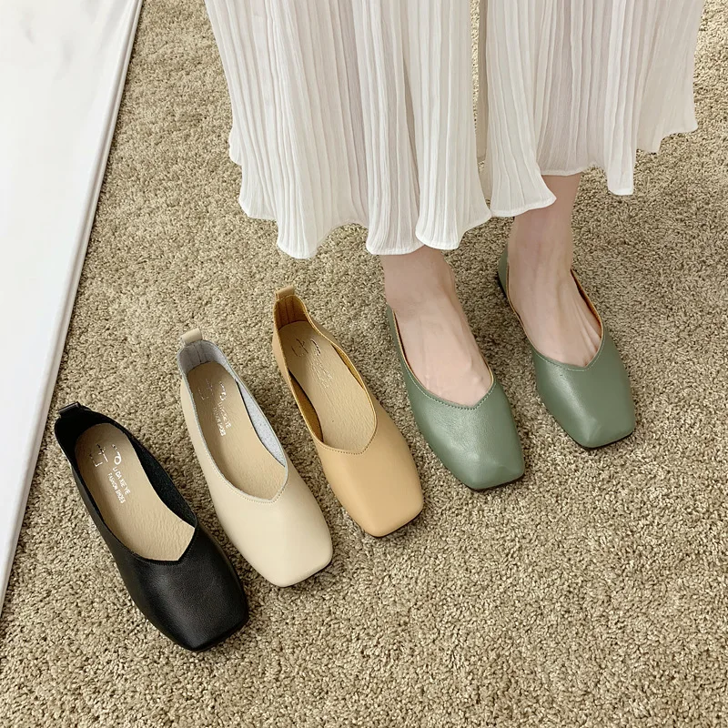 Новые весенние туфли женские популярные летние в стиле ретро Женская обувь для