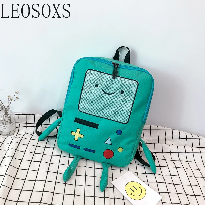 Japan and South Korea Cute Cartoon Adventure Time Backpacks Funny Personality Stereo Student Bag Large Capacity Travel | Багаж и сумки