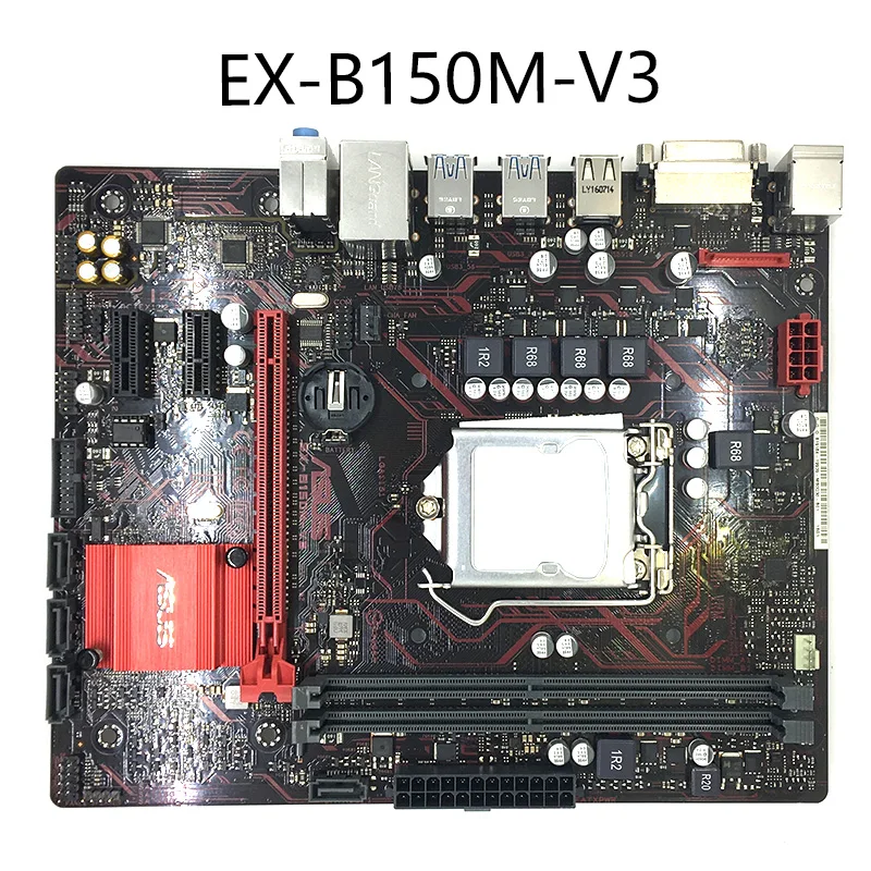 Б/у Материнская плата ASUS EX B150M V3 DDR4 LGA 1151 32 Гб USB2.0 USB3.0 DVI B150|Материнские платы| |