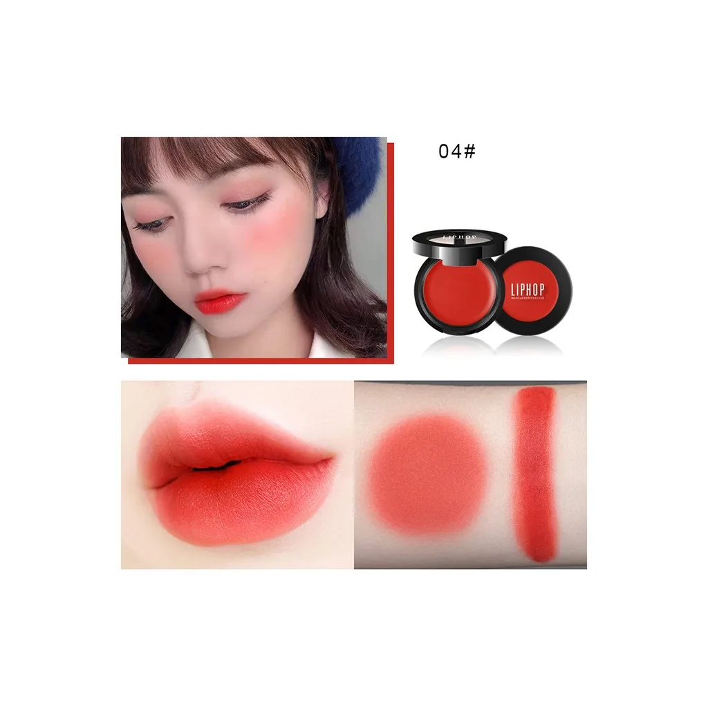 Палитра для румян палитра макияжа лица многоцелевая матовая помада теней румяна