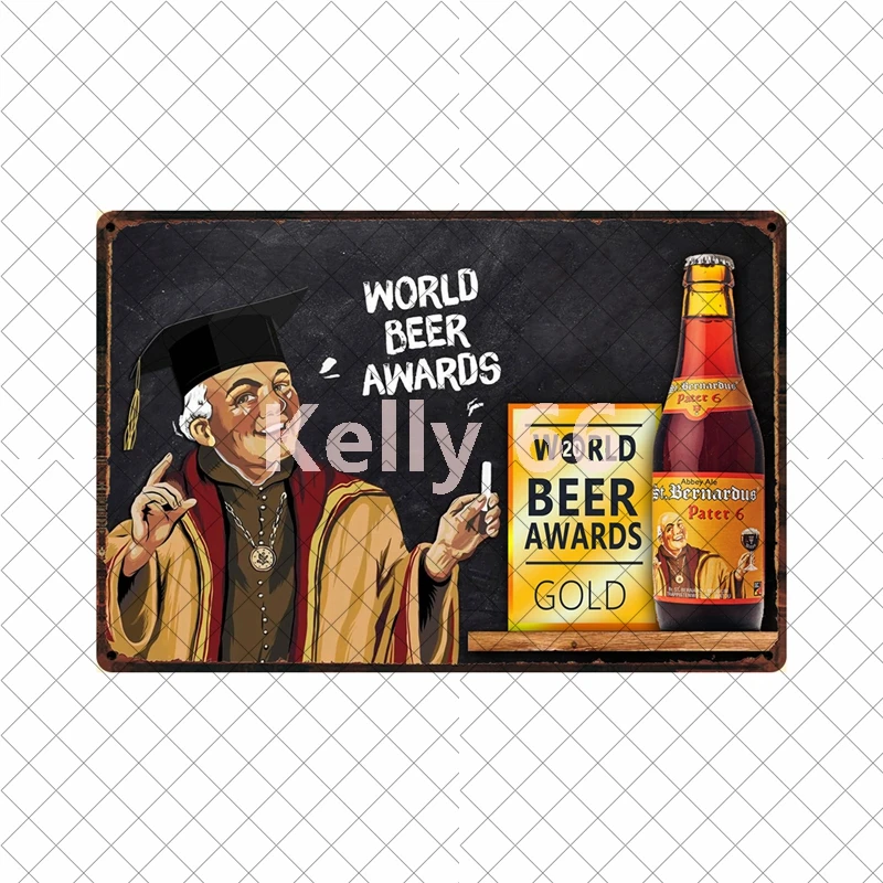 Металлическая вывеска Kelly66 бельгийское пиво Jupiler Leffe Hertog Jan Bieren La Chouffe для