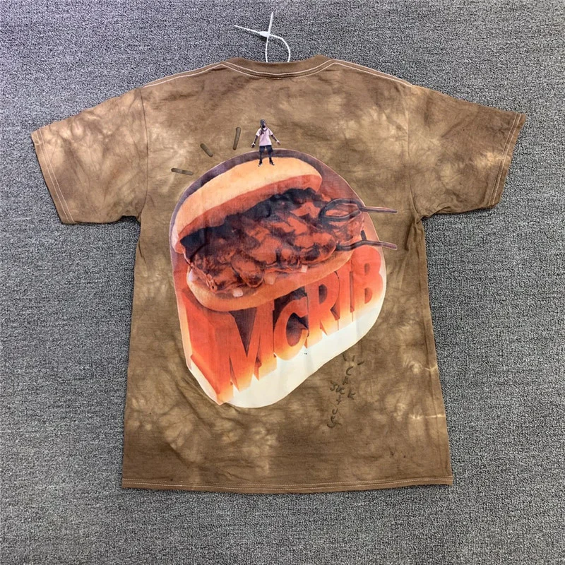 Tie dyed Travis Scott Cactus Jack CPFM Grail Tee Men Women Best Quality Fashion Casual t-shirts | Мужская одежда