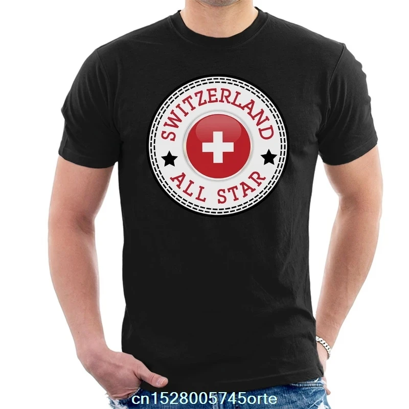 Мужская футболка с принтом funny 2020 camiseta Switzerland женская из 100% хлопка|Мужские