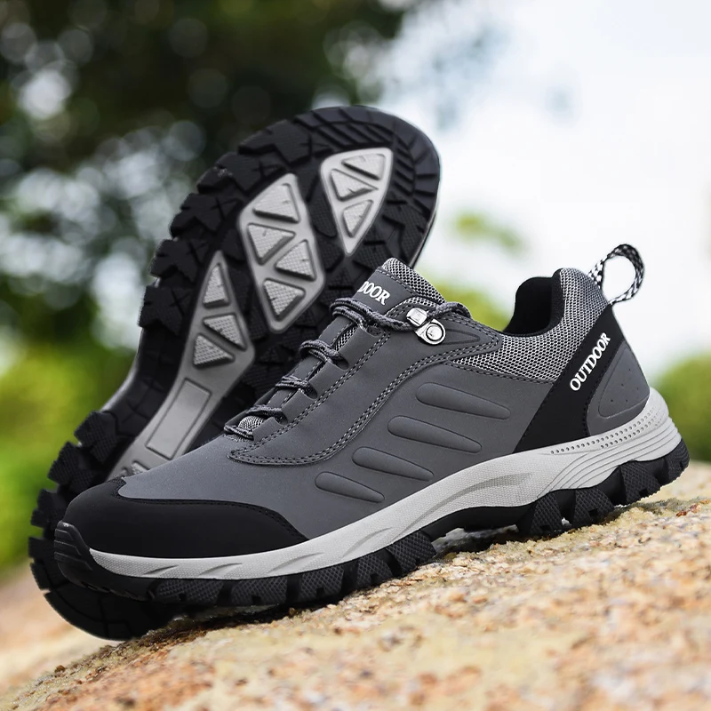 Classics Style Men Hiking Shoes Lace Up Sport Outdoor Climbing Trekking Sneakers Mountain Non-slip Breathable Tactical | Обувь