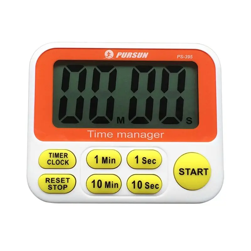 electronic lcd 3in1 countdown timer clock kitchen alarm with hanging hook magnet stand for kitchen experiment drop shipping free global shipping