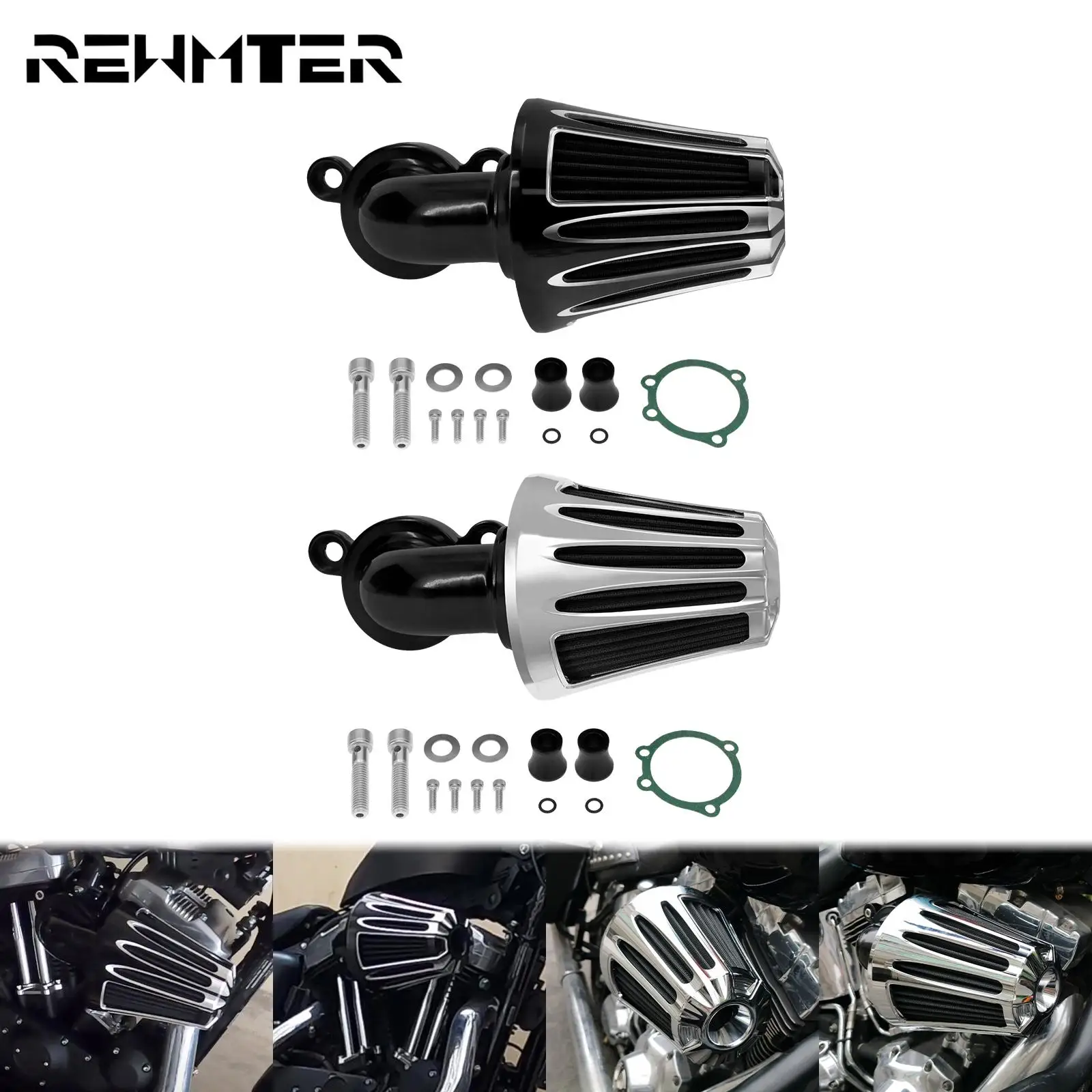 

Motorcycle Air Cleaner CNC Intake Filter Aluminum For Harley Sportster XL 883 1200 72 48 Forty Eight Seventy Two Iron Roadster