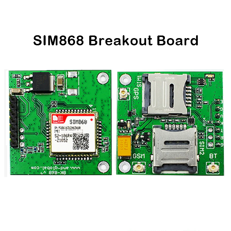 SIMCOM SIM868 breakout board Quad-Band GPRS GNSS Bluetooth Module Low Power Consumptioncombines GPS GLONASS BDS satellite |