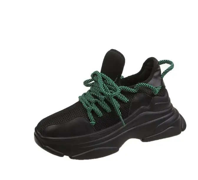 Кроссовки женские на платформе Вулканизированная подошва повседневная обувь