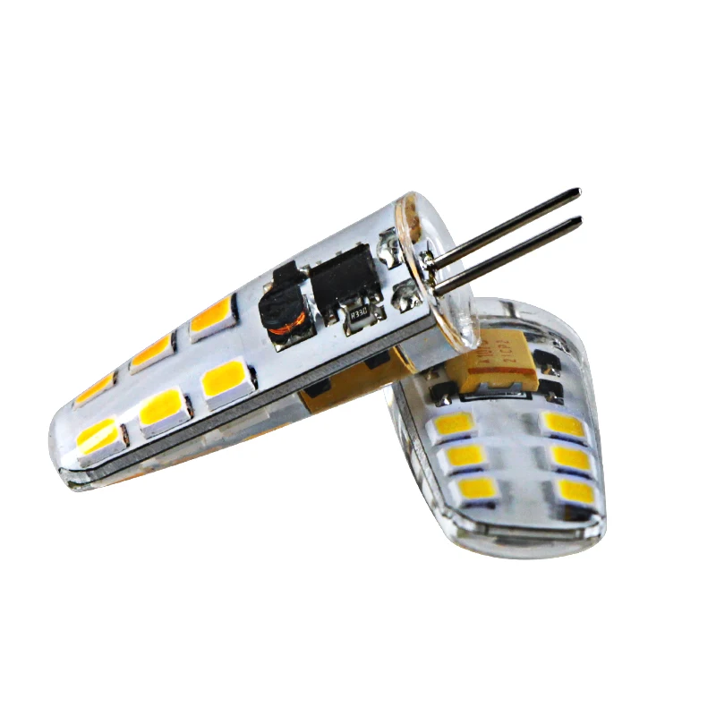 4X G4 led 12 v Прожектор супер 2,5 W силиконовая кукурузная лампа Ac Dc 12 v Вольт smd 2835 12 Светодиодная люстра Замена галогеновым лампам освещения