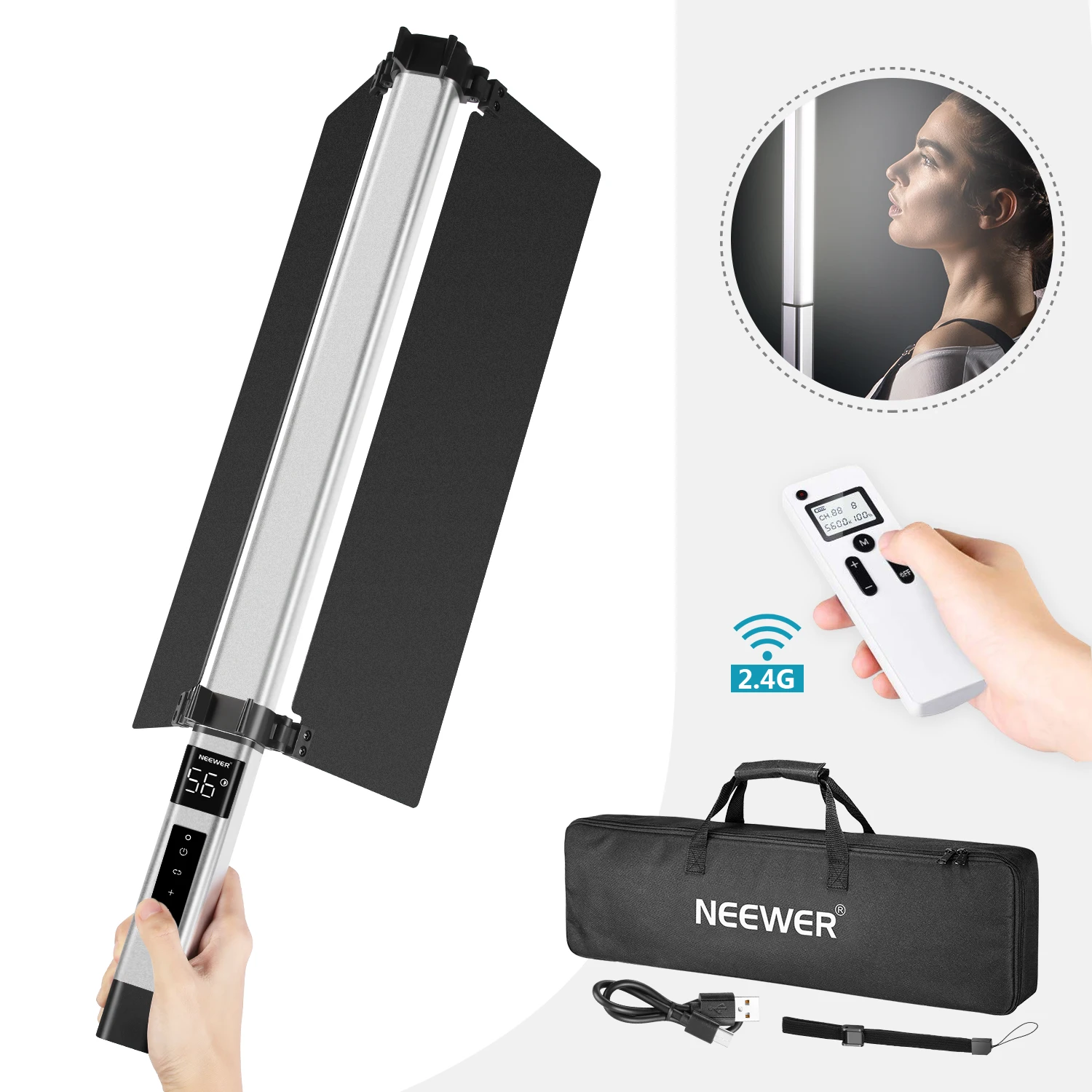 Светильник Neewer ручной светодиодный светильник для видеосъемки фотосъемки с