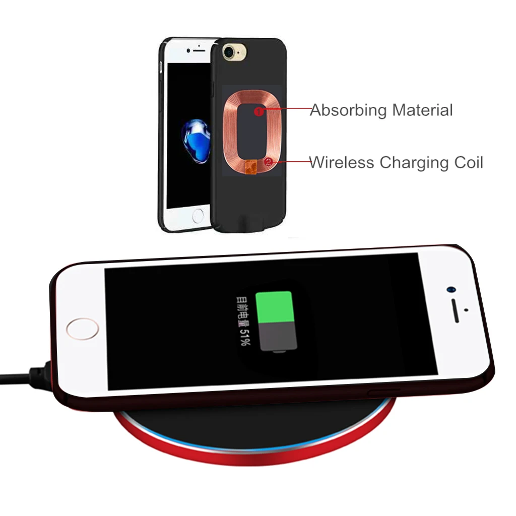 Чехол для приемника беспроводного зарядного устройства чехол Qi телефона