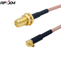 rp sma female plug to mmcx male right angle rf coax pigtail cable rg316 connector adapter