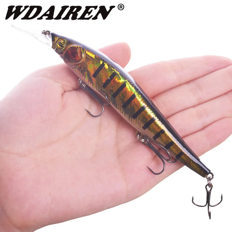 1Pcs Pesca Minnow Fishing Lures Floating Hard Bait Wobblers 13.5cm 16g Artificial Swimbaits With Treble Hooks Bass Carp Tackle | Спорт и