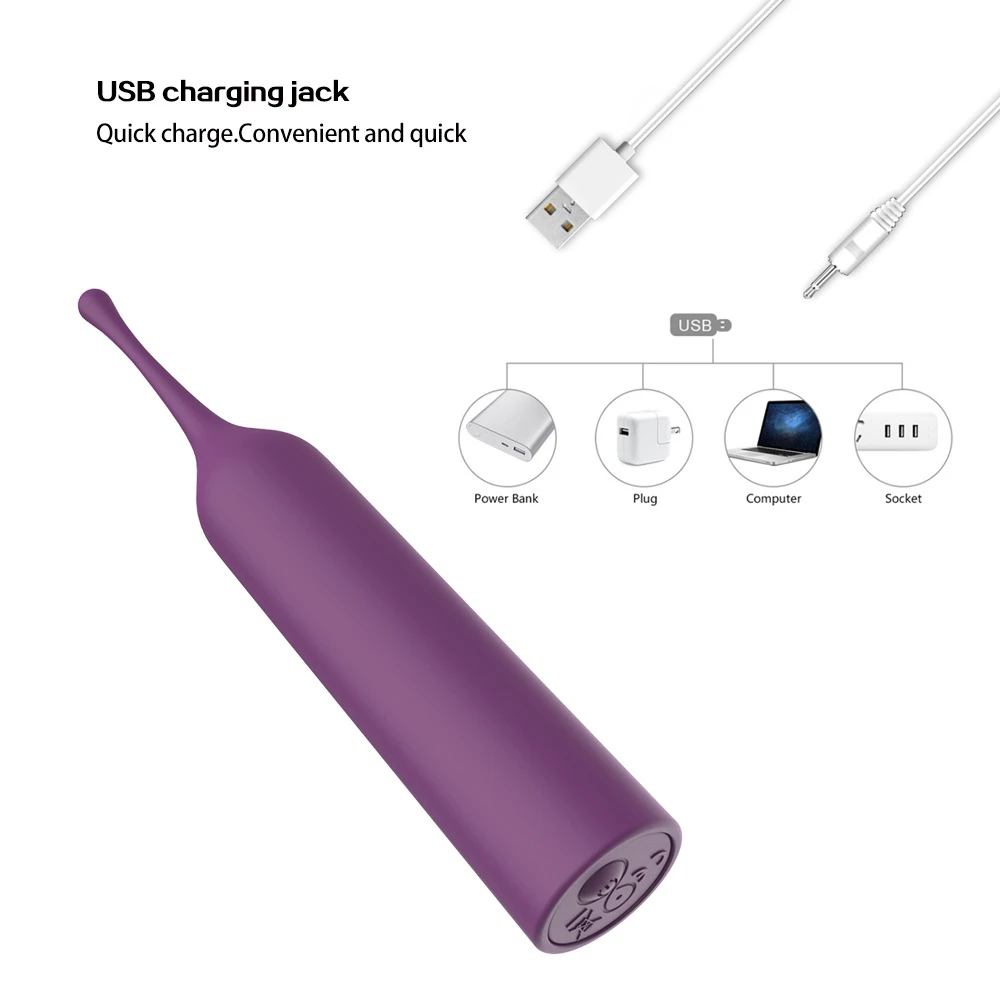 10 режимов водонепроницаемый вибратор точки G Силиконовый головной убор USB